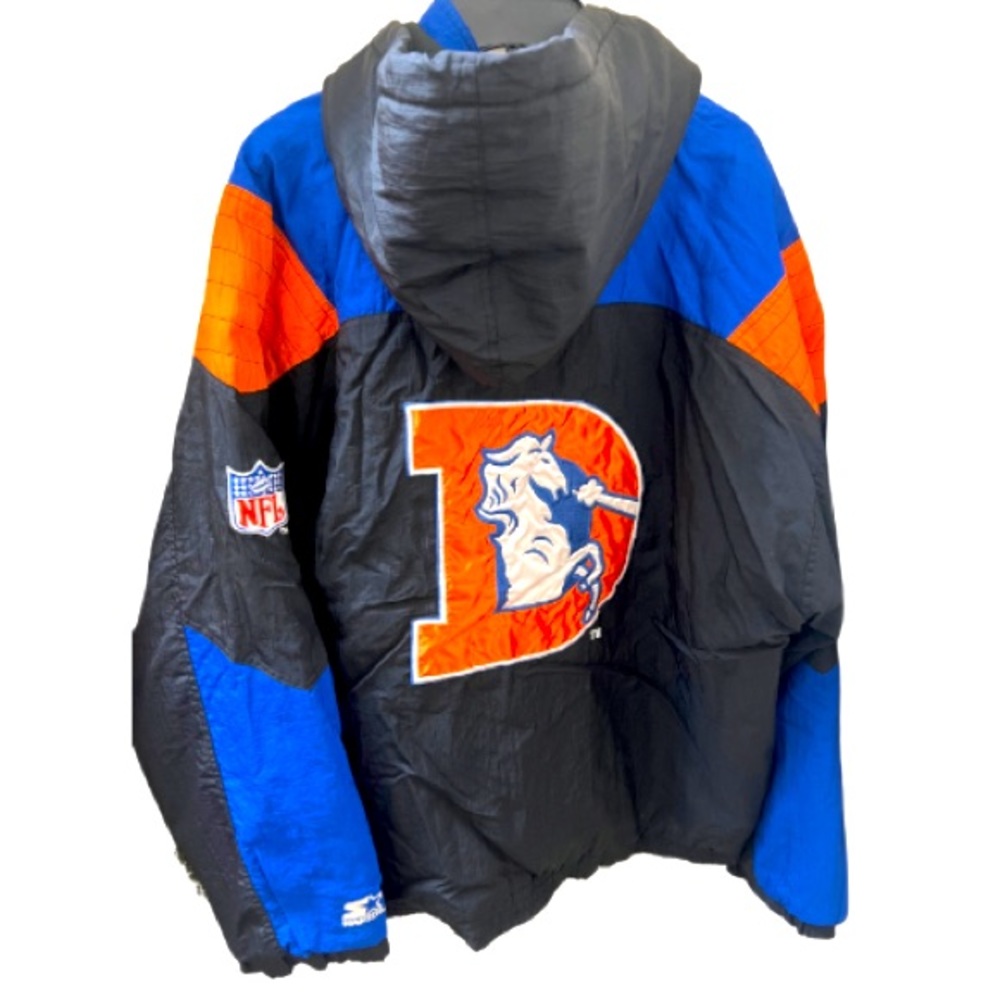 VTG 90s Broncos Starter Windbreaker Jacket XL